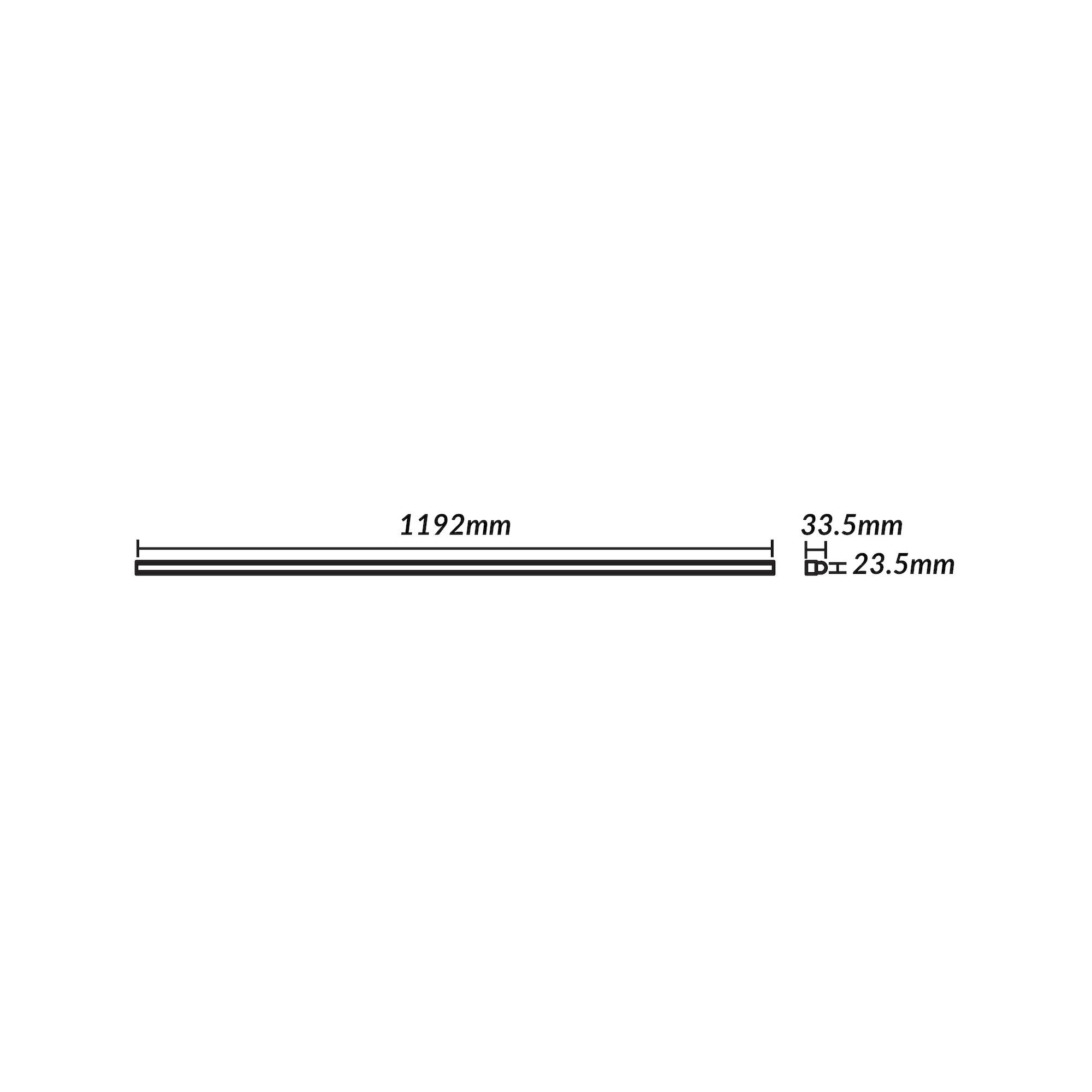 Estevez Luminaria LED Lineal Slim ECO Empotrable 20W 1192x23.5mm Blanco con Selector de Temperatura Modelo 5620-0-CW-ECO