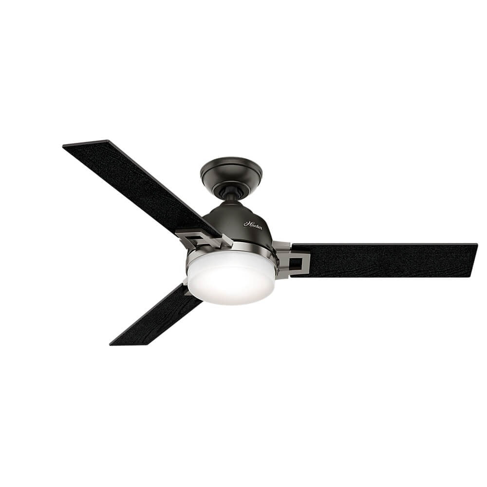 Hunter Ventilador de Techo con Luz de 48" con 4 Aspas con Control Remoto, Modelo Leoni