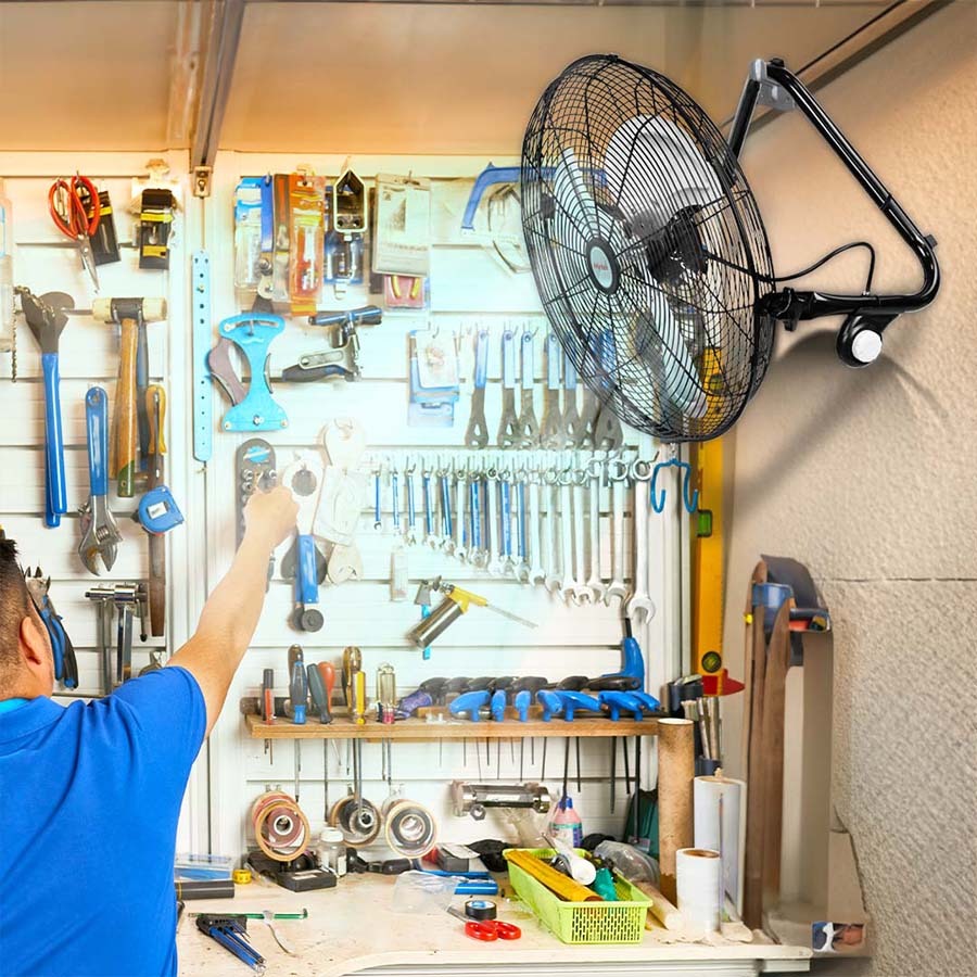 Mytek Ventilador Industrial de Piso y Pared 20’’, Modelo 3406