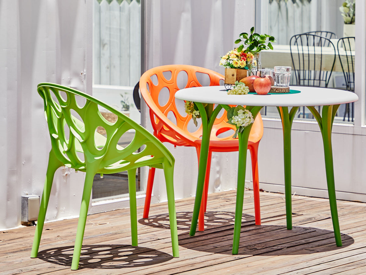 Lagoon Mesa de Comedor Apta para Interior y Exterior Techado, Modelo Chloe Garden 7097