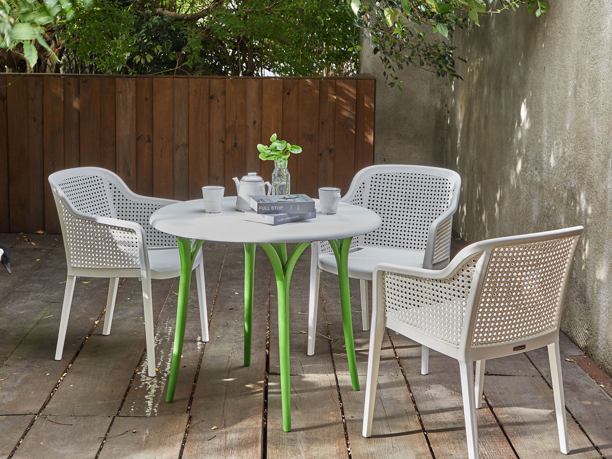 Lagoon Mesa de Comedor Apta para Interior y Exterior Techado, Modelo Chloe Garden 7097