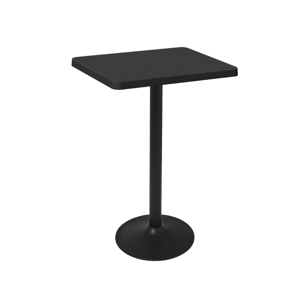 Lagoon Mesa Alta  de 96cm Moderna Polipropileno con Patas de Acero, Apta para Interior y Exterior Techado, Modelo Oulu 7167LT
