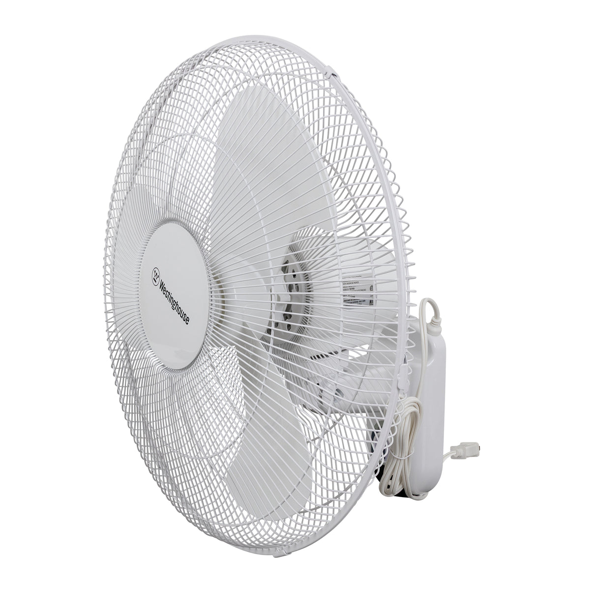 Westinghouse Ventilador de Pared 18” Blanco, Oscilatorio, 3 Velocidades, 60 W, Modelo 72759