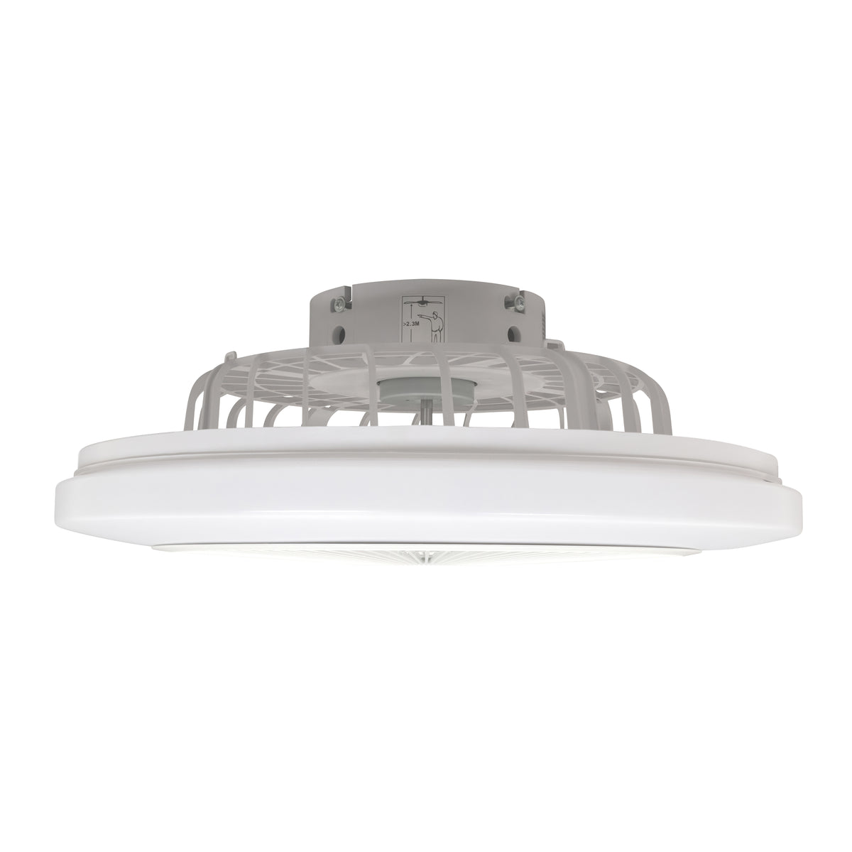 Westinghouse Ventilador de Techo Zurak 20” con LED Integrado y Blancos Dinámicos, Blanco, Modelo 79016