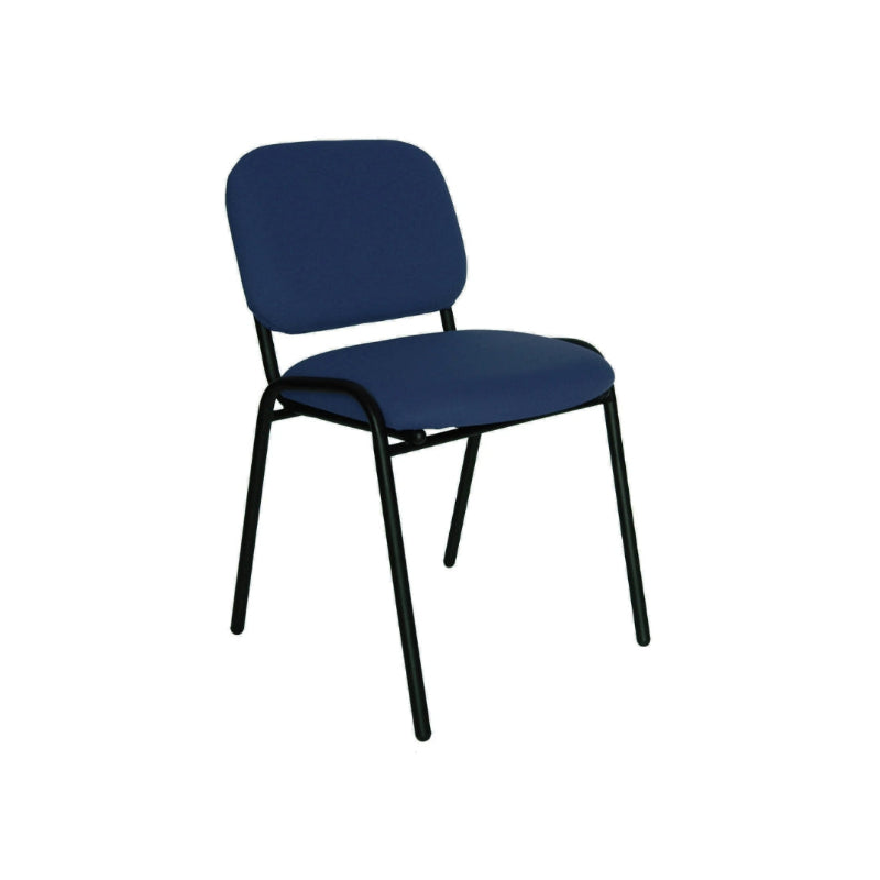 Offiho Set de 4 Sillas de Oficina para Visita Tapiz Personalizable con Estructura de Acero, Modelo ECOVISITA