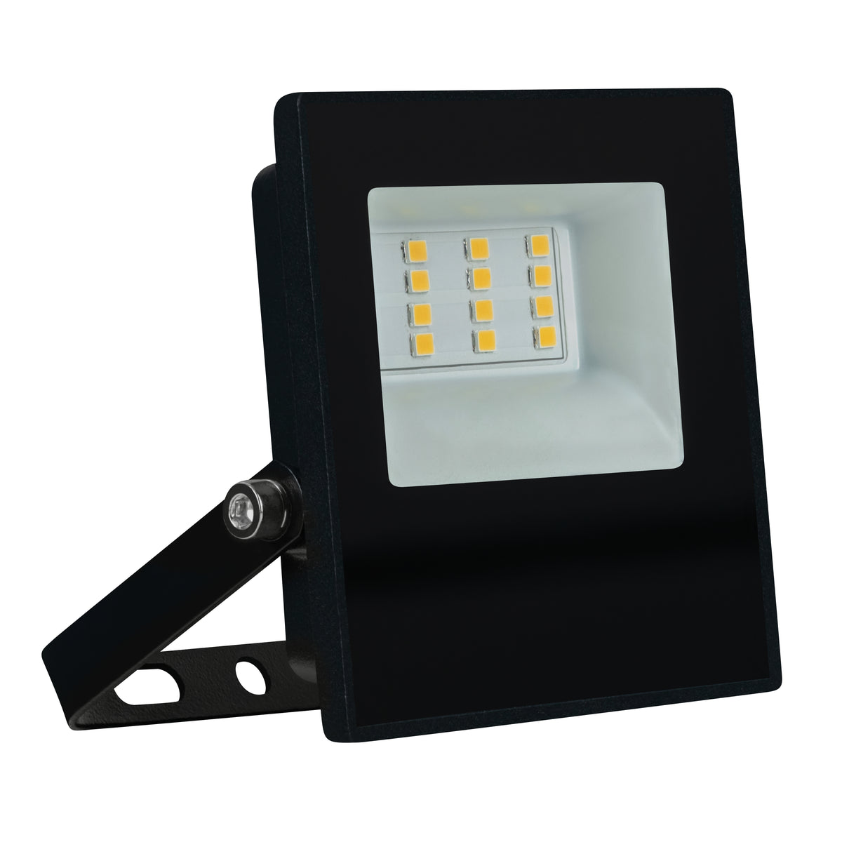 Estevez Luminaria Reflector LED Flood 10W 3000K / 6500K Negro Exterior, Modelo A-381-2-WW