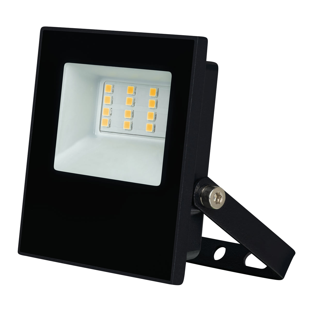 Estevez Luminaria Reflector LED Flood 10W 3000K / 6500K Negro Exterior, Modelo A-381-2-WW