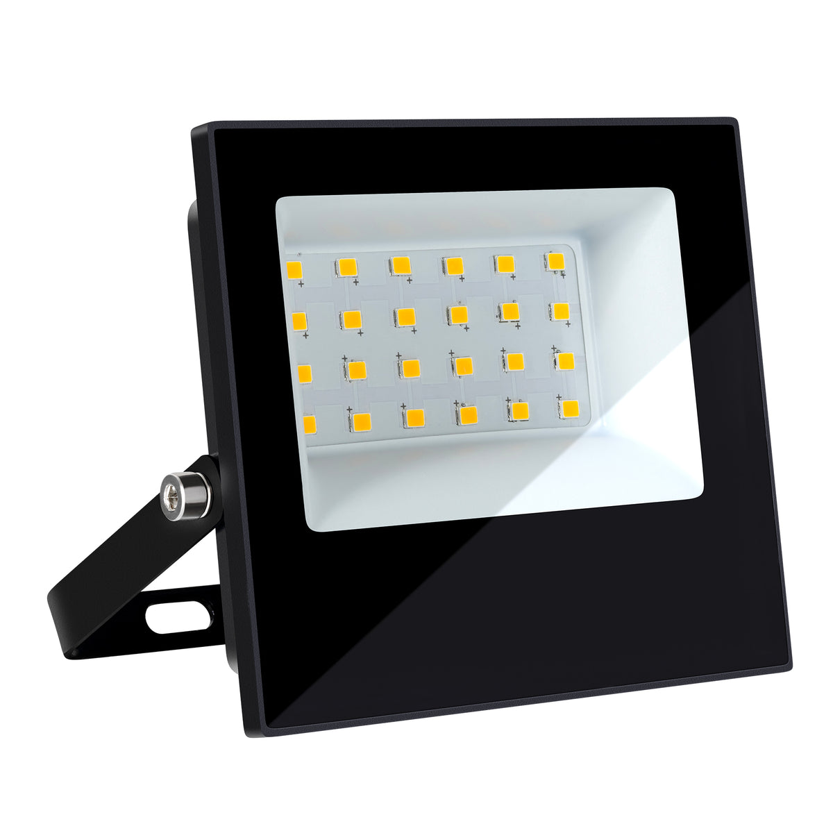 Estevez Reflector LED Flood 20W 3000K/ 6500K Negro Exterior IP65, Modelo A-382