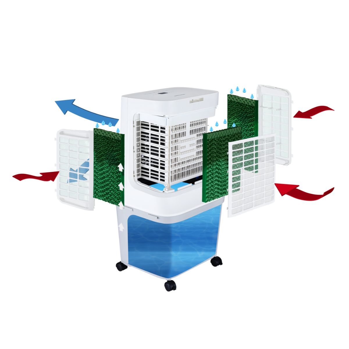 Honeywell Enfriador 42L Aspas Vortex 398CFM 7m, Modelo CL42HE