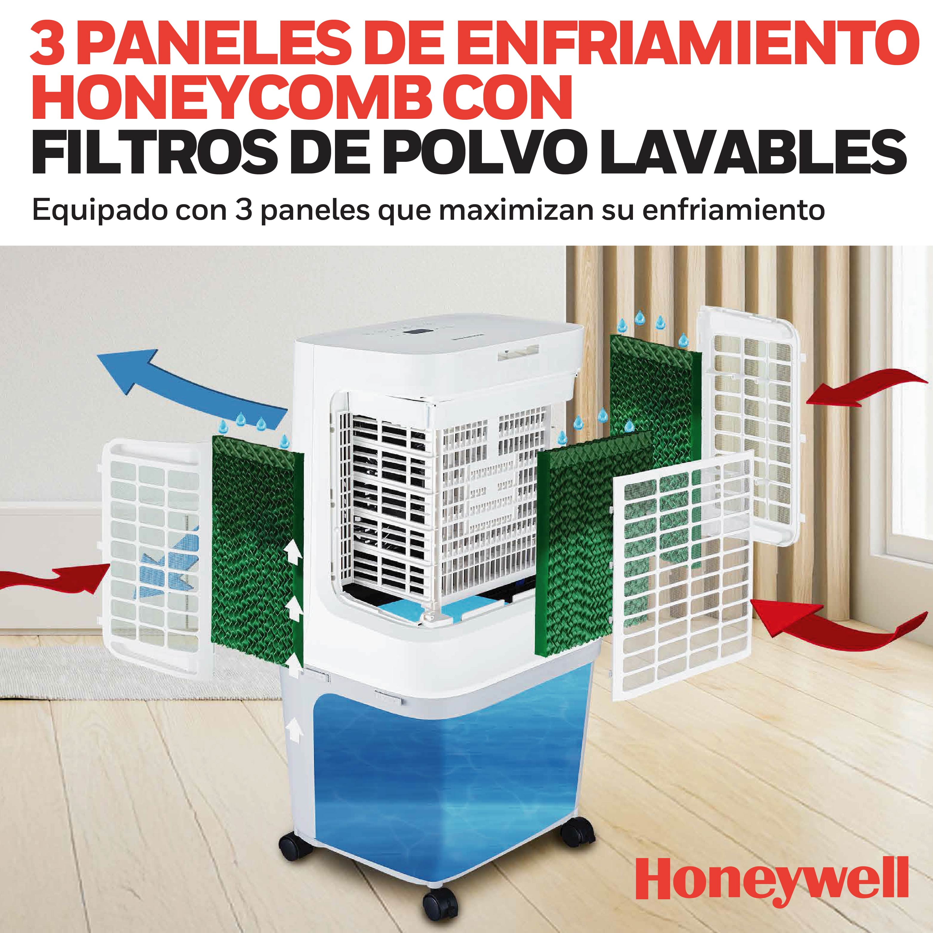 Honeywell Enfriador 42L Aspas Vortex 398CFM 7m, Modelo CL42HE