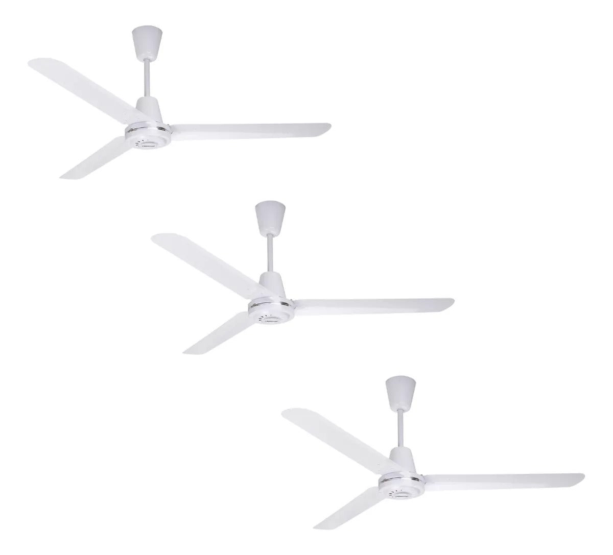 Copacabana II Pack de 3 Ventiladores de Techo 56" con Aspas de Aluminio Apto para Exterior, Modelo CO-0023