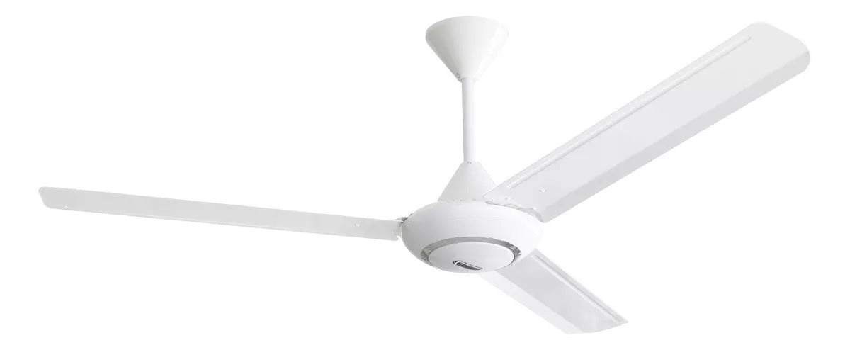 Copacabana I Pack de 3 Ventiladores de Techo 56" con Aspas de Lámina y Control de Pared Apto para Exterior, Modelo Alpha