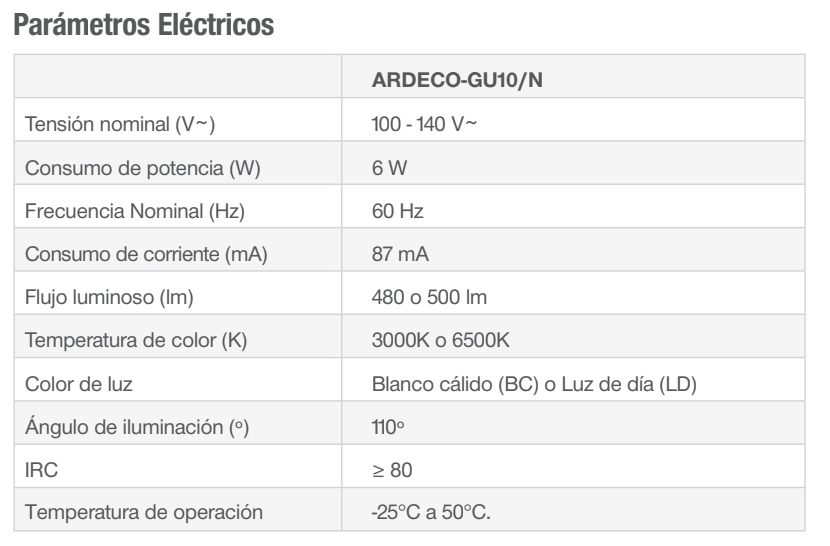Ipsa Luminaria Decorativa para Muro LED GU10, Modelo ARDECO-GU10/N