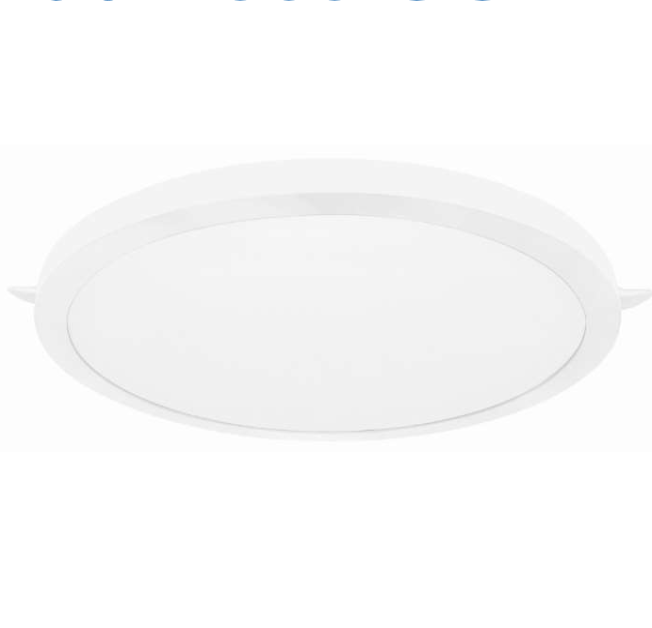 Estevez Luminaria LED Flat Deco CCT Empotrable 18W Ø175mm con Selector de Color, Modelo 39123-0-CCT