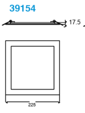 Estevez Luminaria LED Flat Square CCT Empotrable Blanco 12W, 18W, 24W y 36W con Selector de Color, Modelo 39153-0-CCT