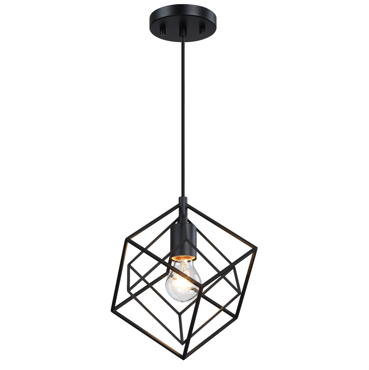 Estevez Luminaria Toledo Colgante Decorativo E26 Negro, Modelo 19902-2