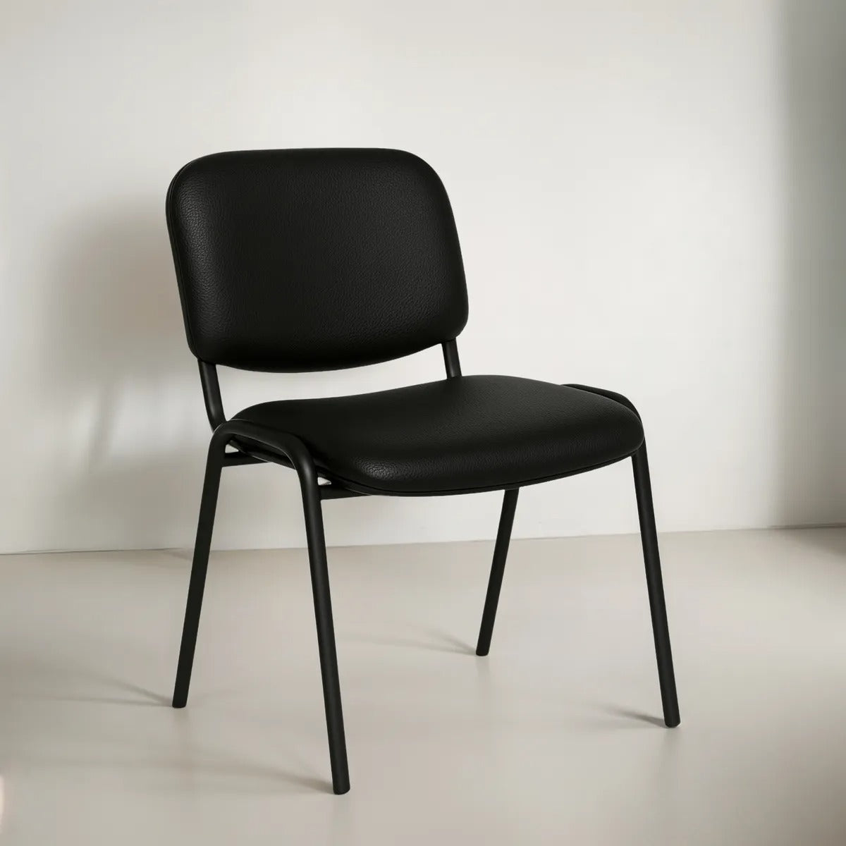 Offiho Silla de Oficina para Visita Tapizada con Estructura de Acero, Modelo ECOVISITA