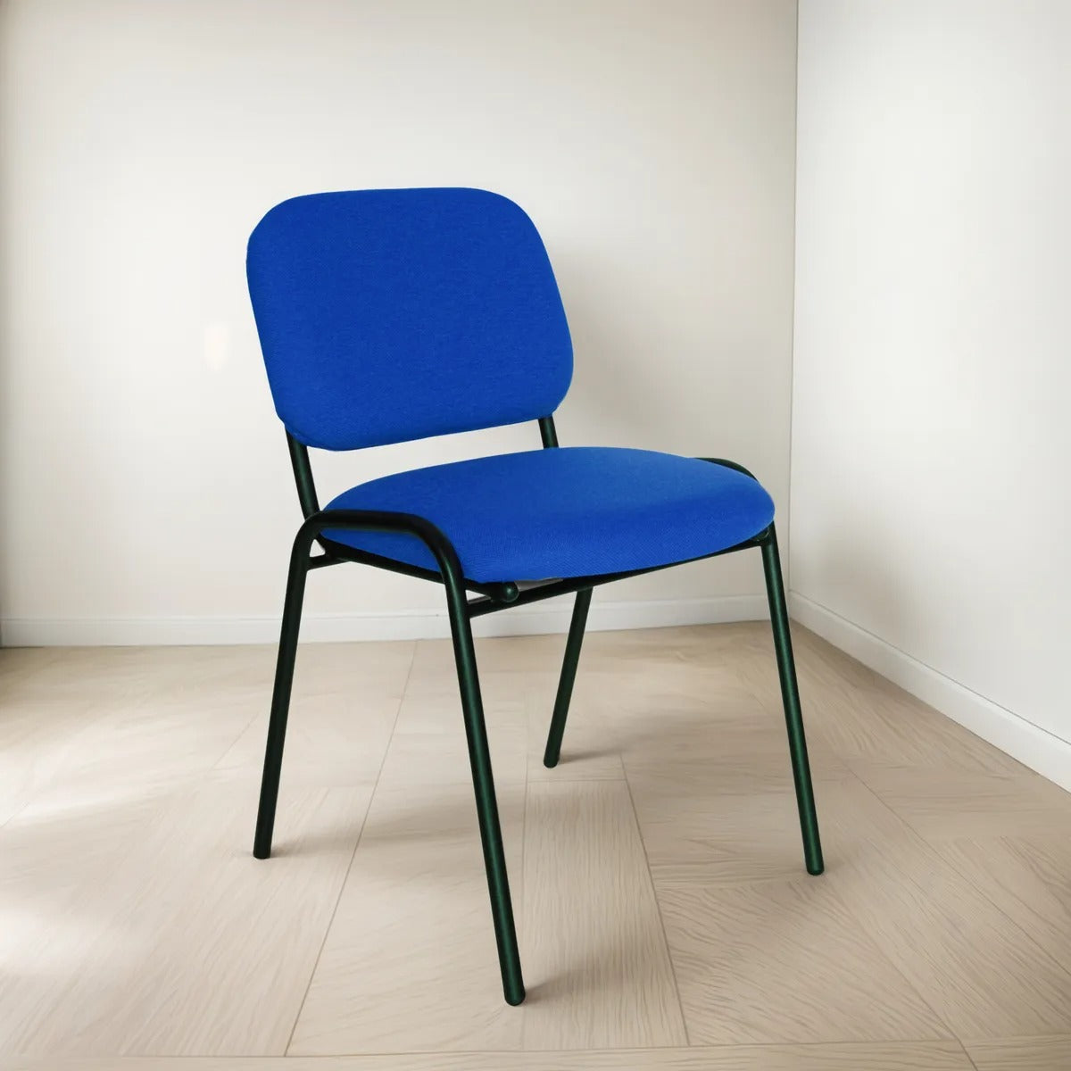 Offiho Silla de Oficina para Visita Tapizada con Estructura de Acero, Modelo ECOVISITA