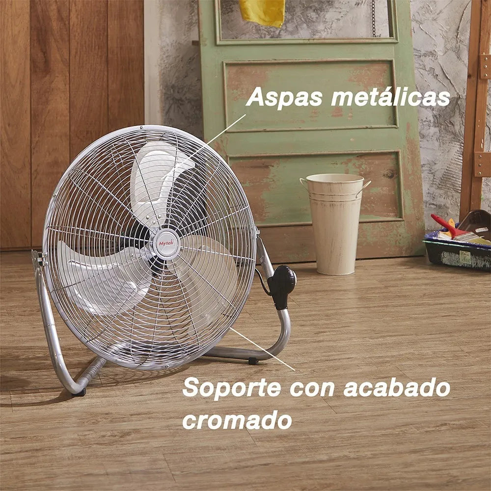 Mytek Ventilador 2 en 1 de Pared y Piso de 20" 190W Industrial, Modelo 3306