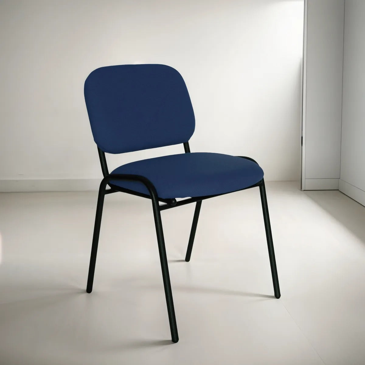 Offiho Silla de Oficina para Visita Tapizada con Estructura de Acero, Modelo ECOVISITA