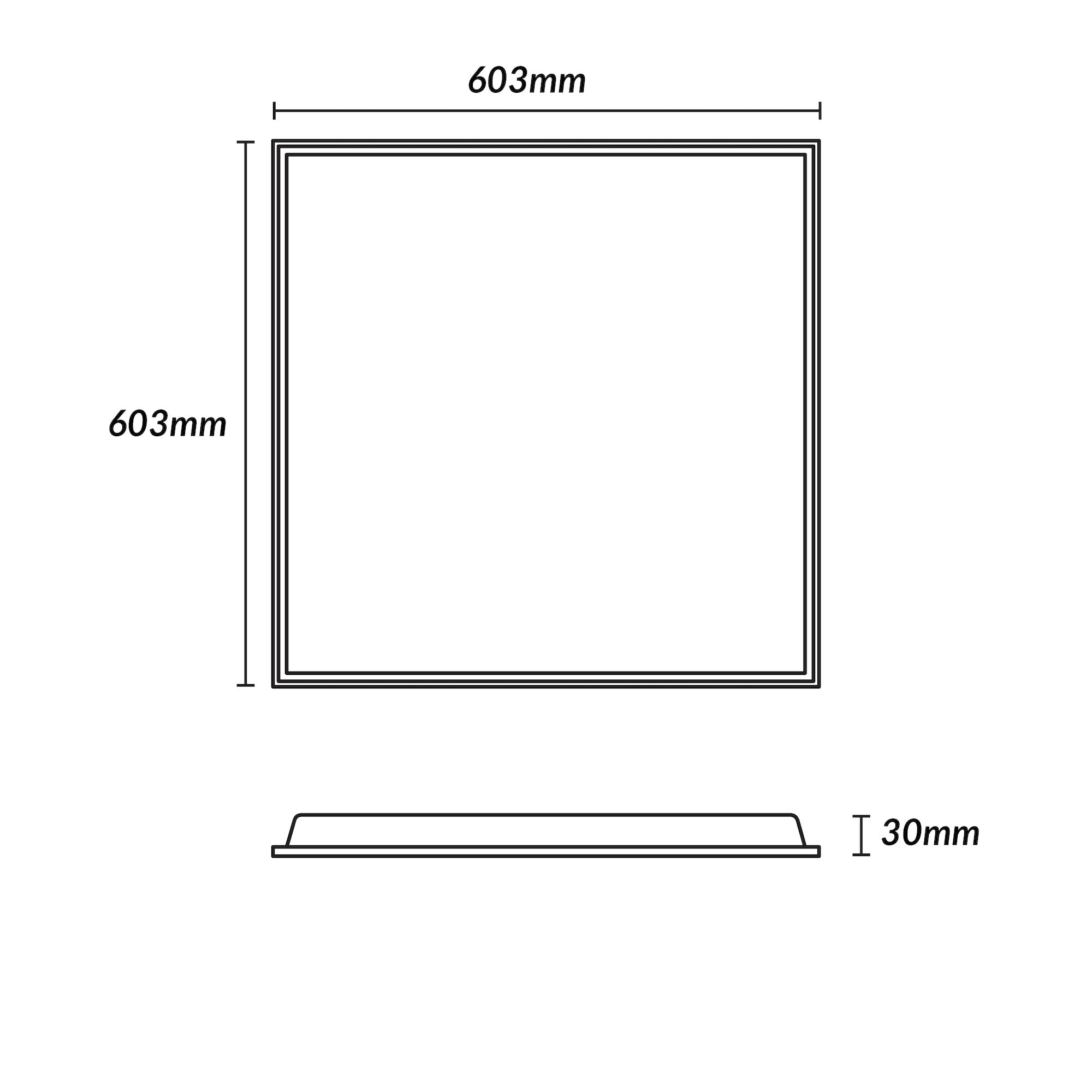 Estevez Panel LED Backlit ECO 40W 603x603mm Luz Neutra/Fría, Modelo 19467-0-NW-ECO