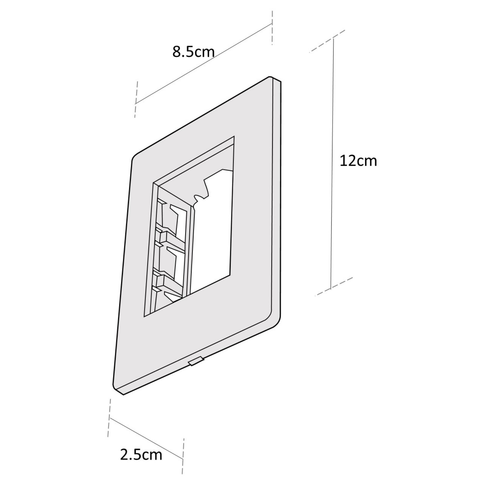 Estevez Placa 3 Ventanas Alpha, Modelo E913CHT