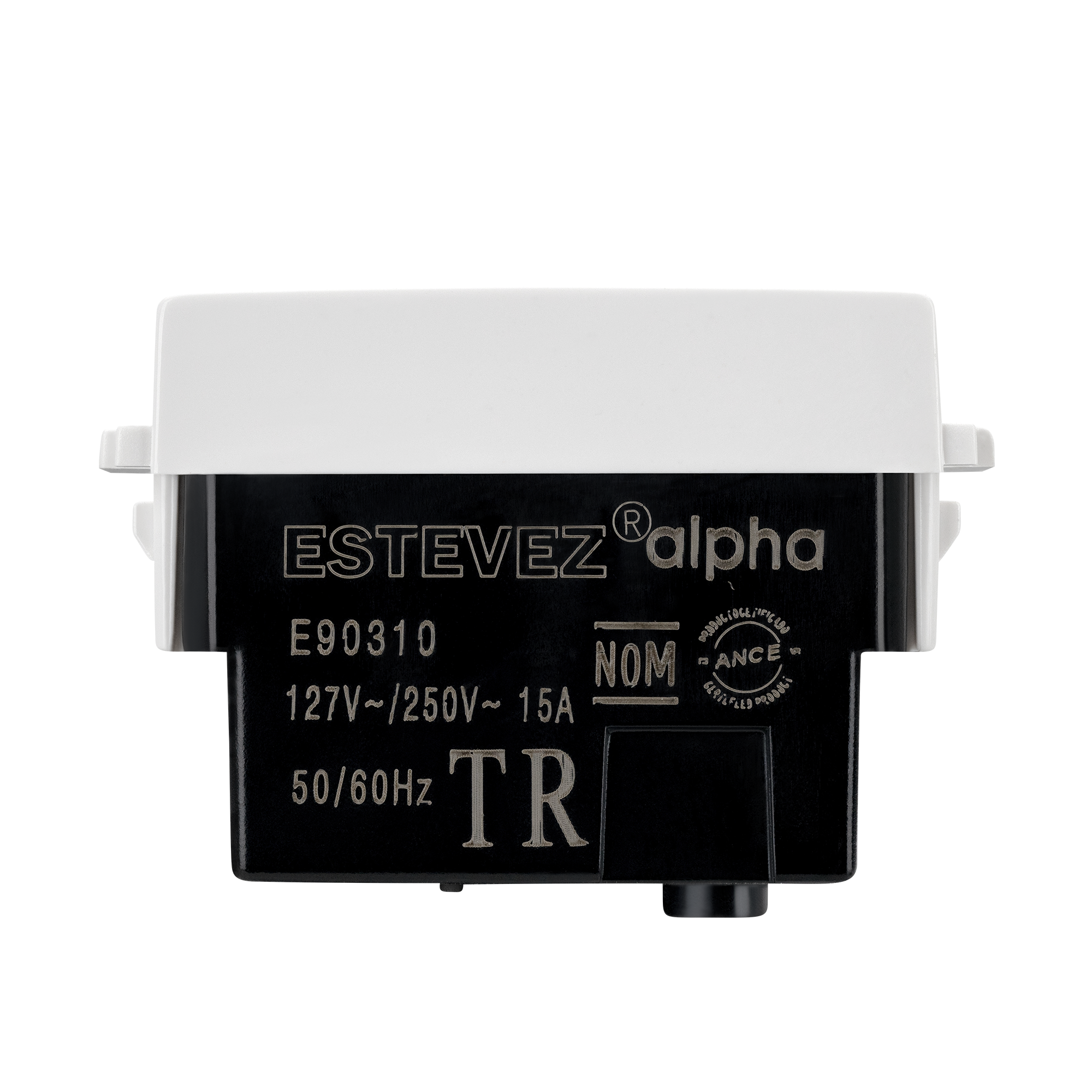 Estevez Contacto Dúplex 2P + T / 3 Módulos Alpha, Modelo E90310