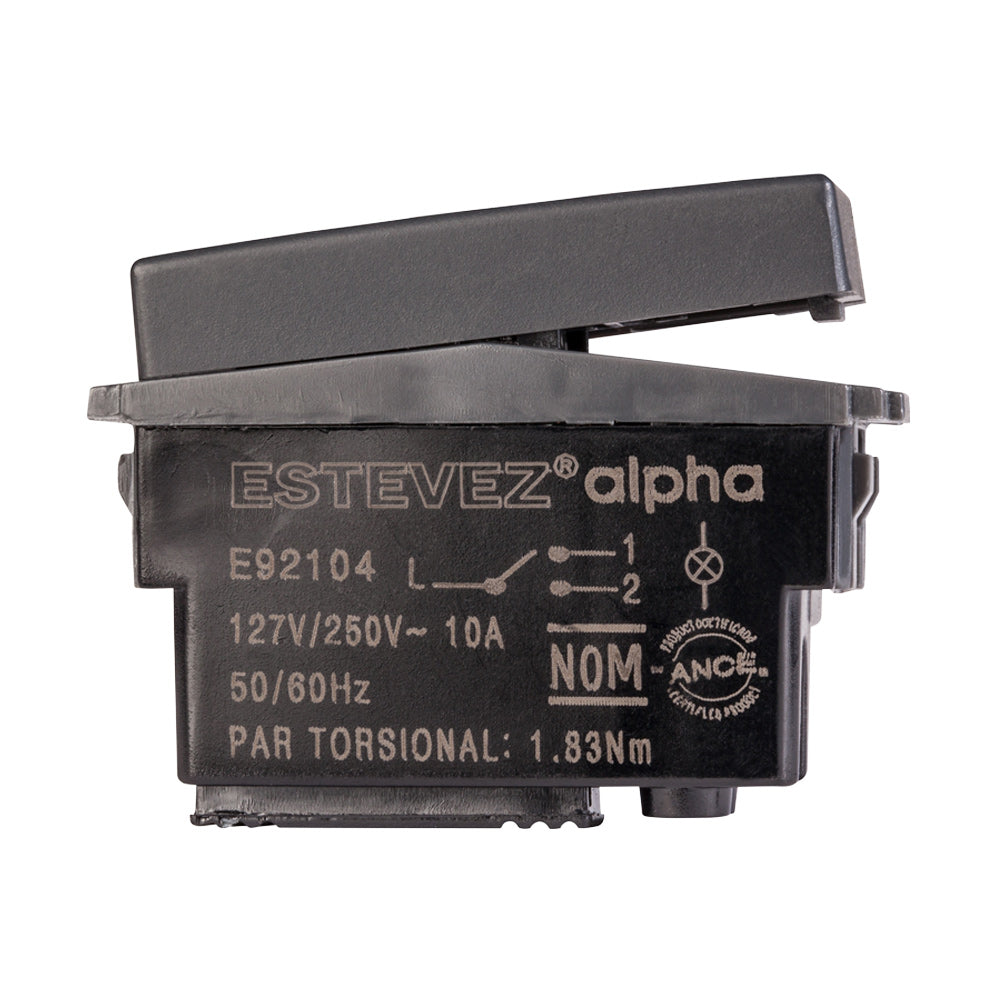 Estevez Apagador Escalera con Piloto LED 1 módulo Alpha, Modelo E90104.16