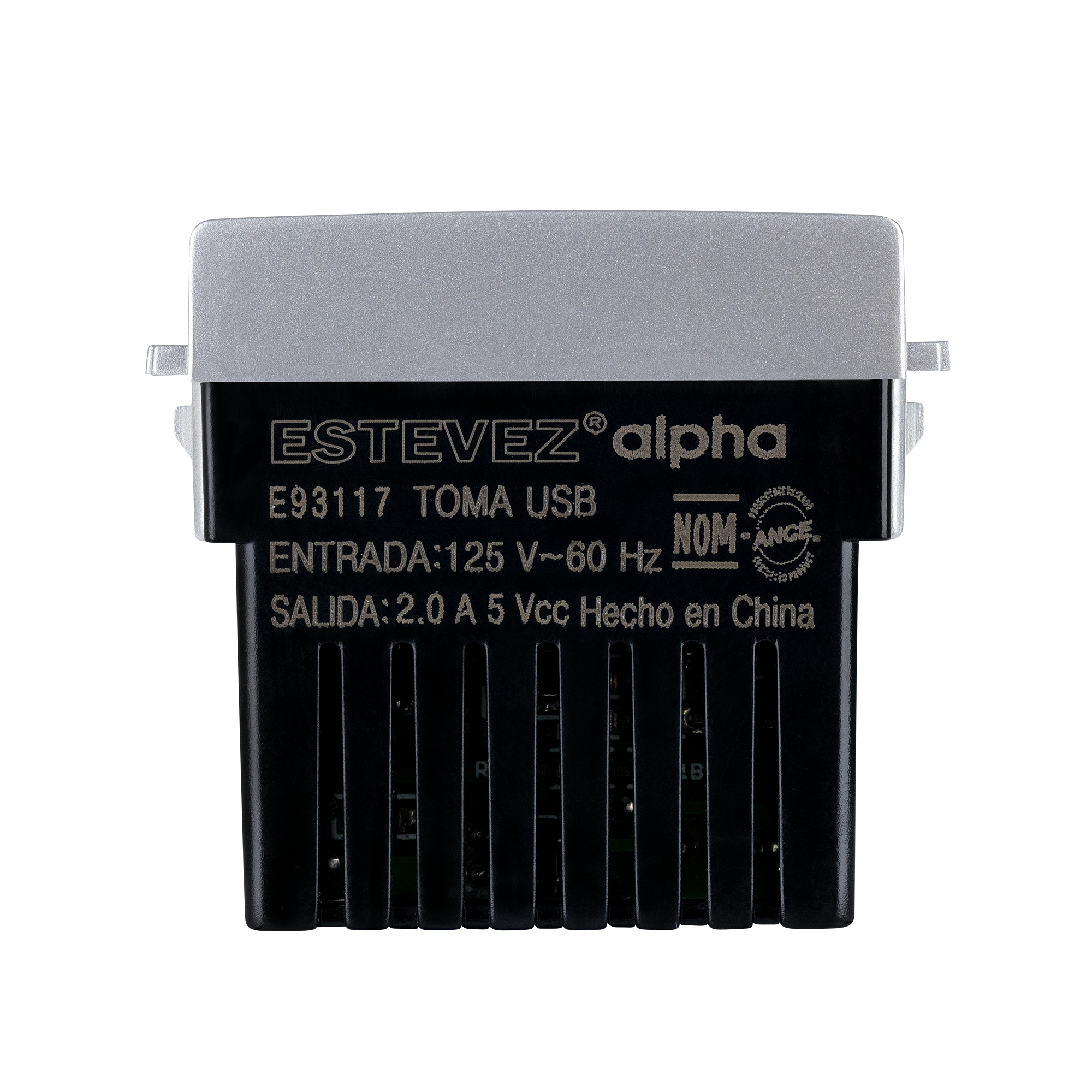 Estevez Cargador USB 1 Módulo  Alpha, Modelo E90117