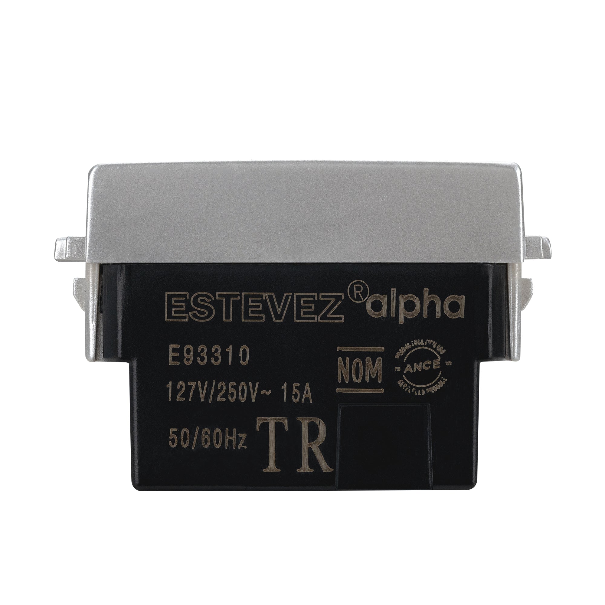Estevez Contacto Dúplex 2P + T / 3 Módulos Alpha, Modelo E90310