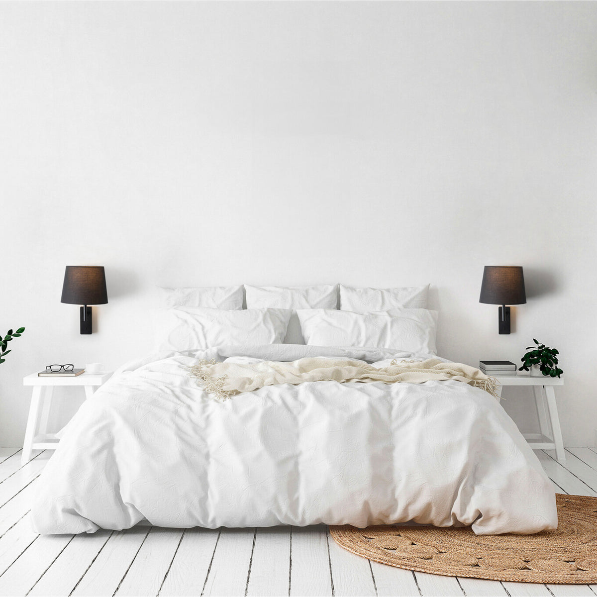 Estevez Luminaria De Pared para Dormitorio E26 Aura, Modelo EDE-0118-BLA