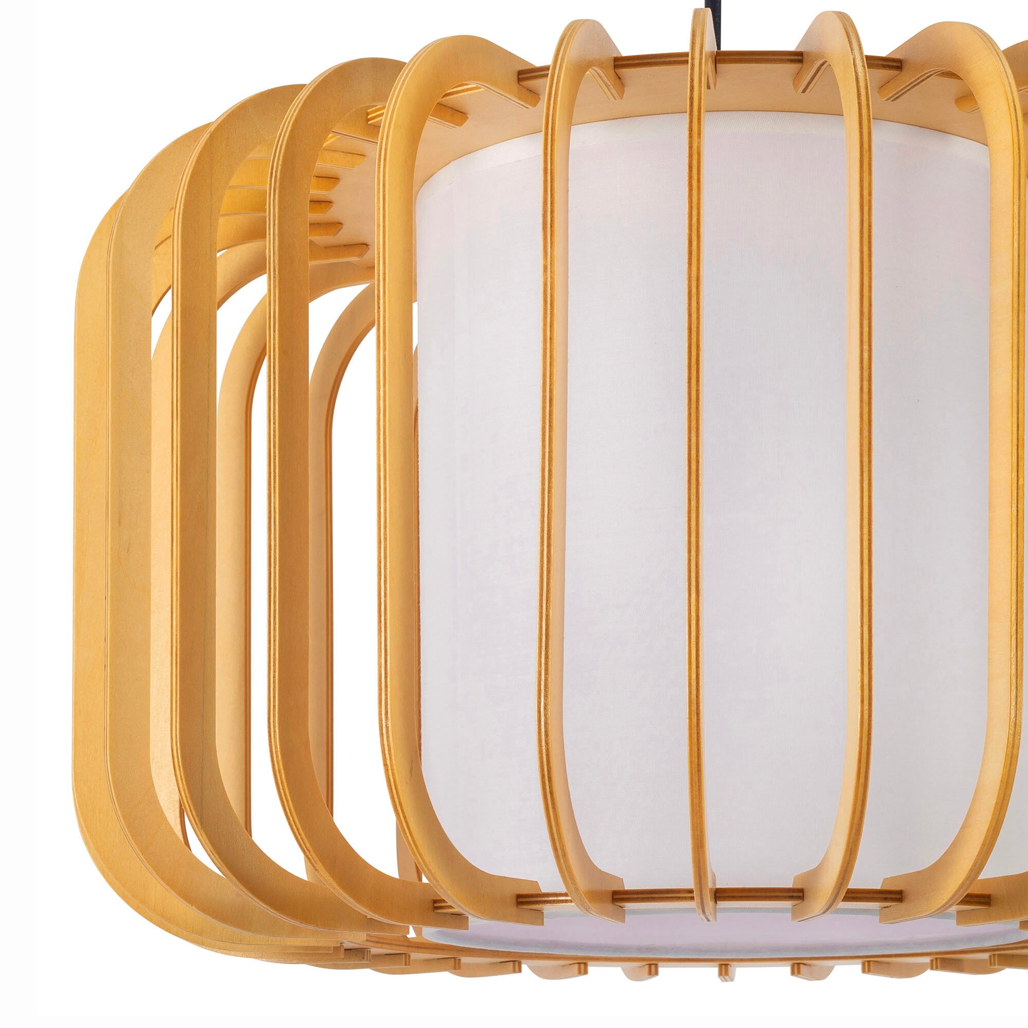 Estevez Luminaria Decorativa Para Suspender E26 Madera, Modelo EDE-0179-NAT