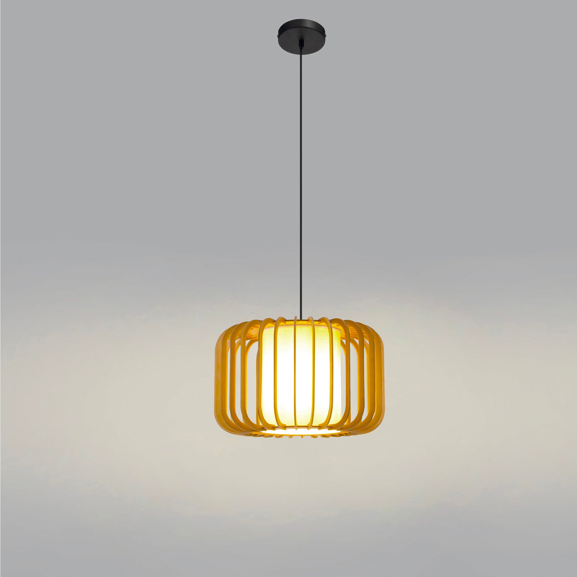 Estevez Luminaria Decorativa Para Suspender E26 Madera, Modelo EDE-0179-NAT