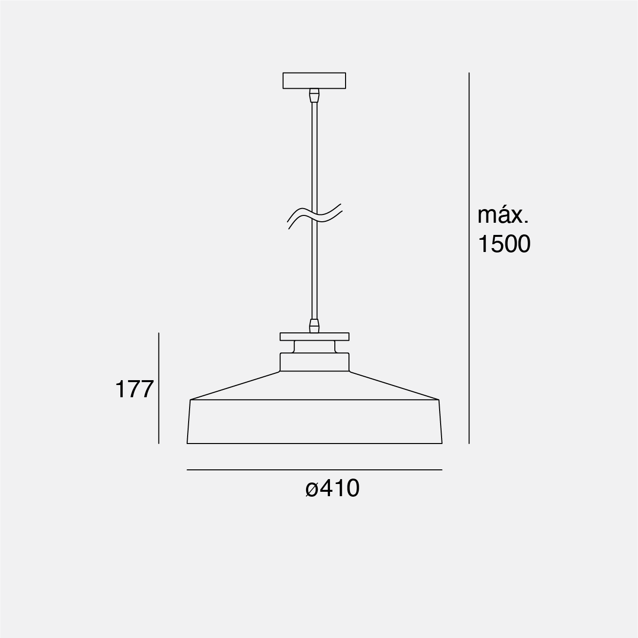 Estevez Lámpara Colgante 60W, Entrada E26 Modelo Nube EDE-0234-RTJ