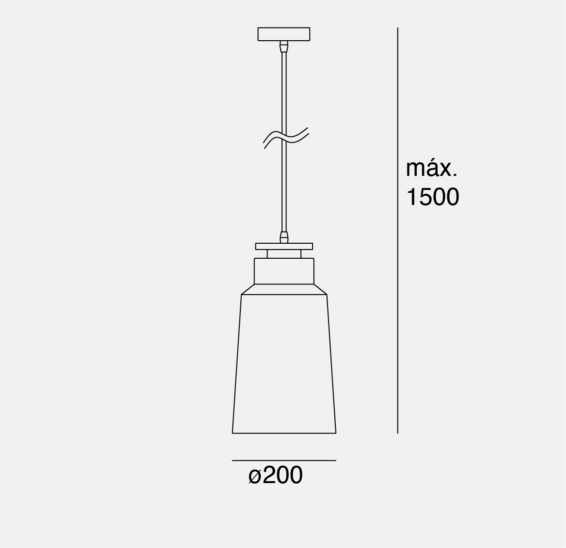 Estevez Lámpara Colgante 60W, Entrada E26 Modelo Nube EDE-0235-AZP