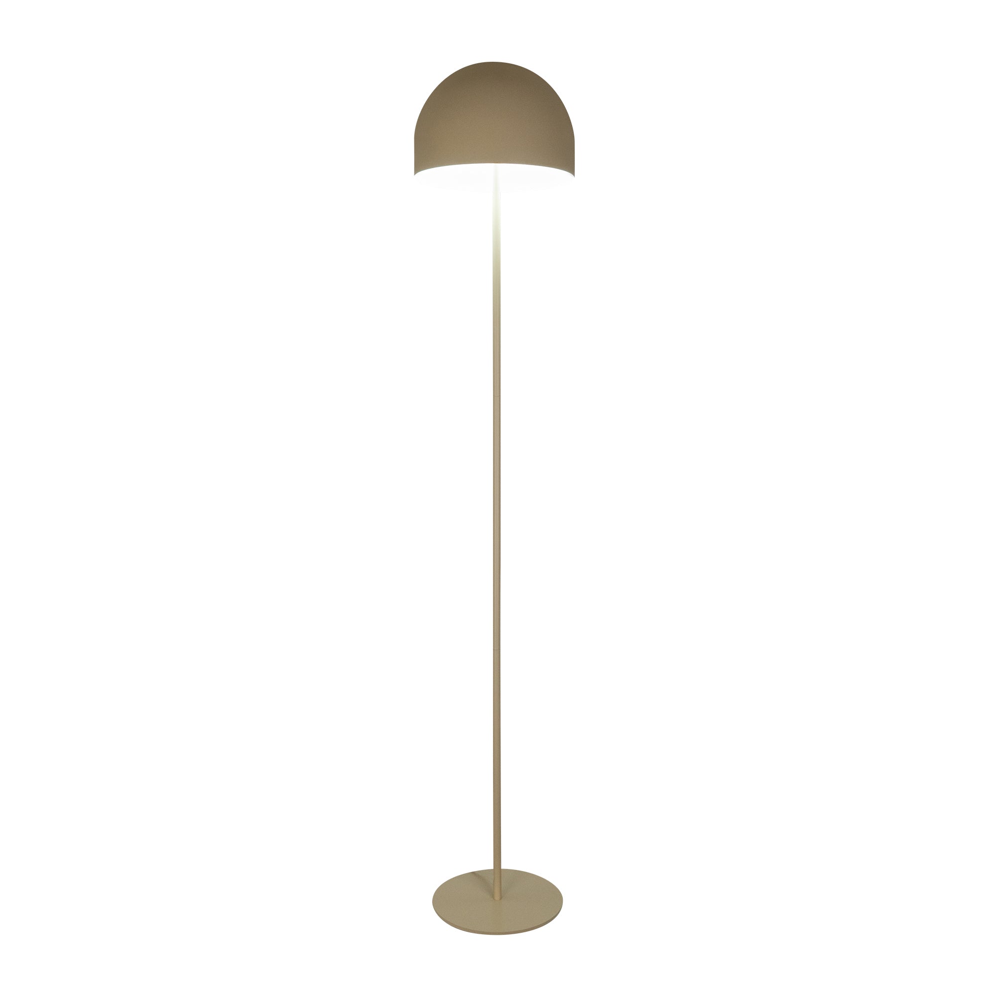 Estevez Luminario De Pie Fres Decorativo E26 Acero Ø300 Mm, Modelo EDE-0249-BEI