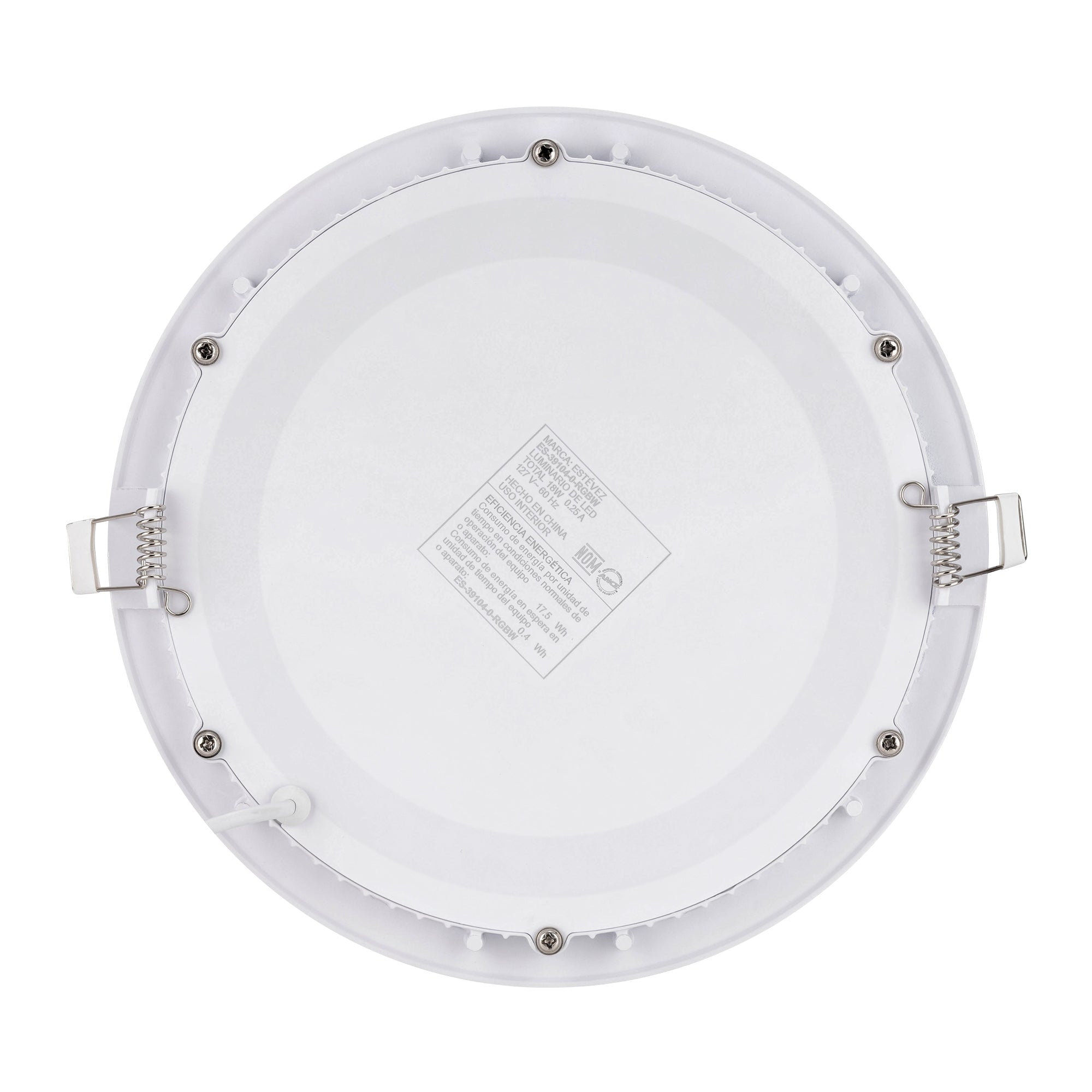Estevez Panel LED Empotrable WiFi 18W RGBW Flat Smart Ø225 mm, Modelo ES-39104-0-RGBW