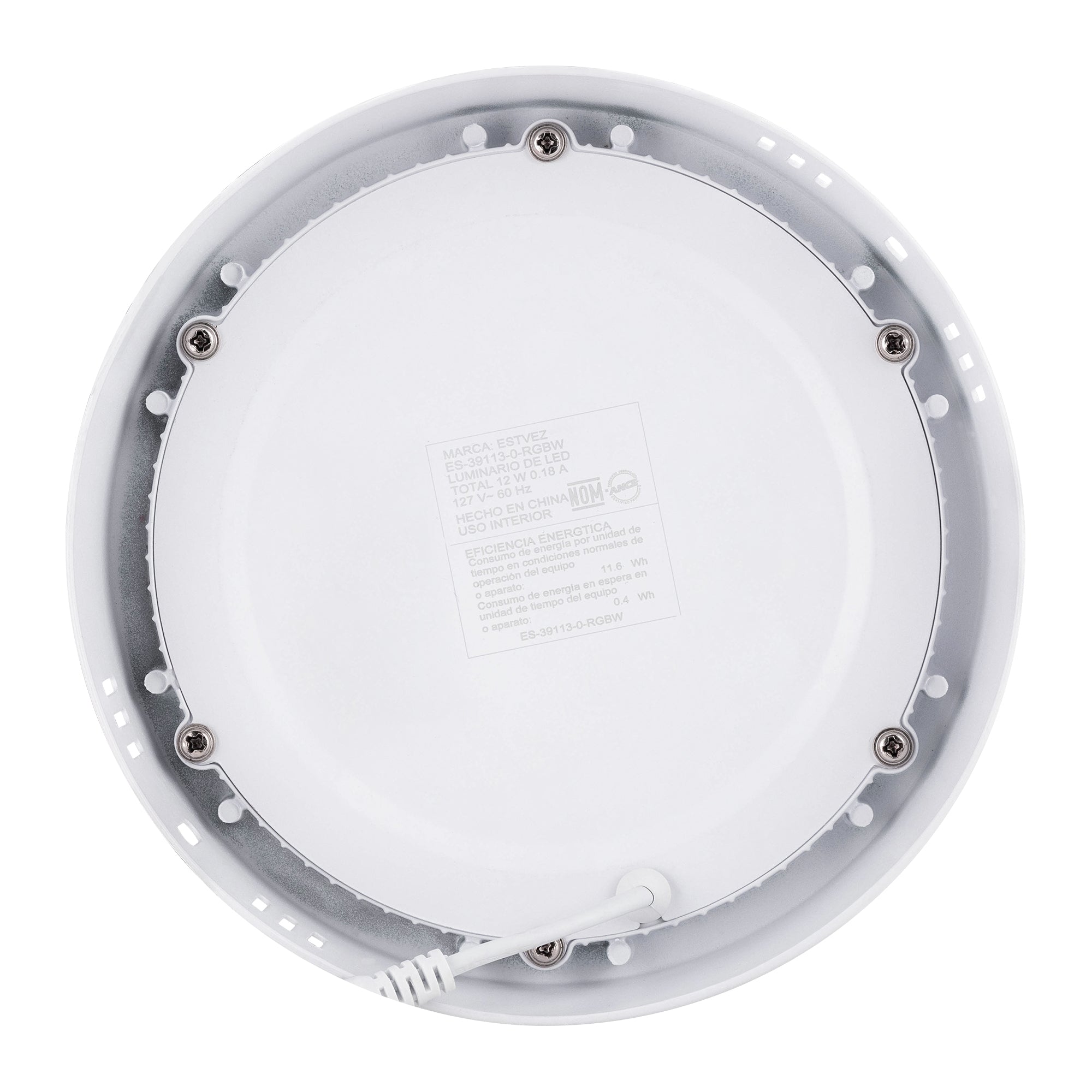 Estevez Plafón LED Sobresaliente WiFi 12W RGBW Drum Smart Ø175 mm, Modelo ES-39113-0-RGBW