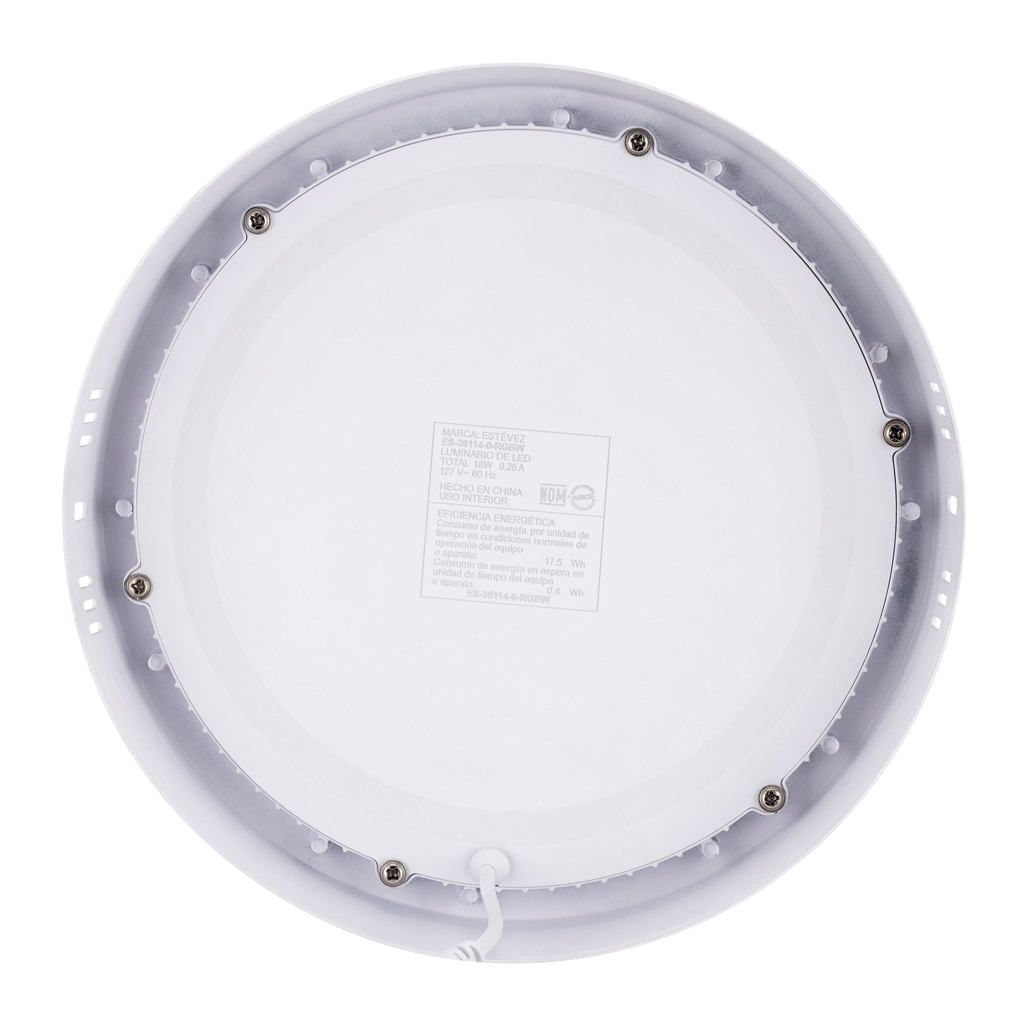 Estevez Plafón LED Sobresaliente WiFi 18W RGBW  Drum Smart Ø225 mm, Modelo ES-39114-0-RGBW