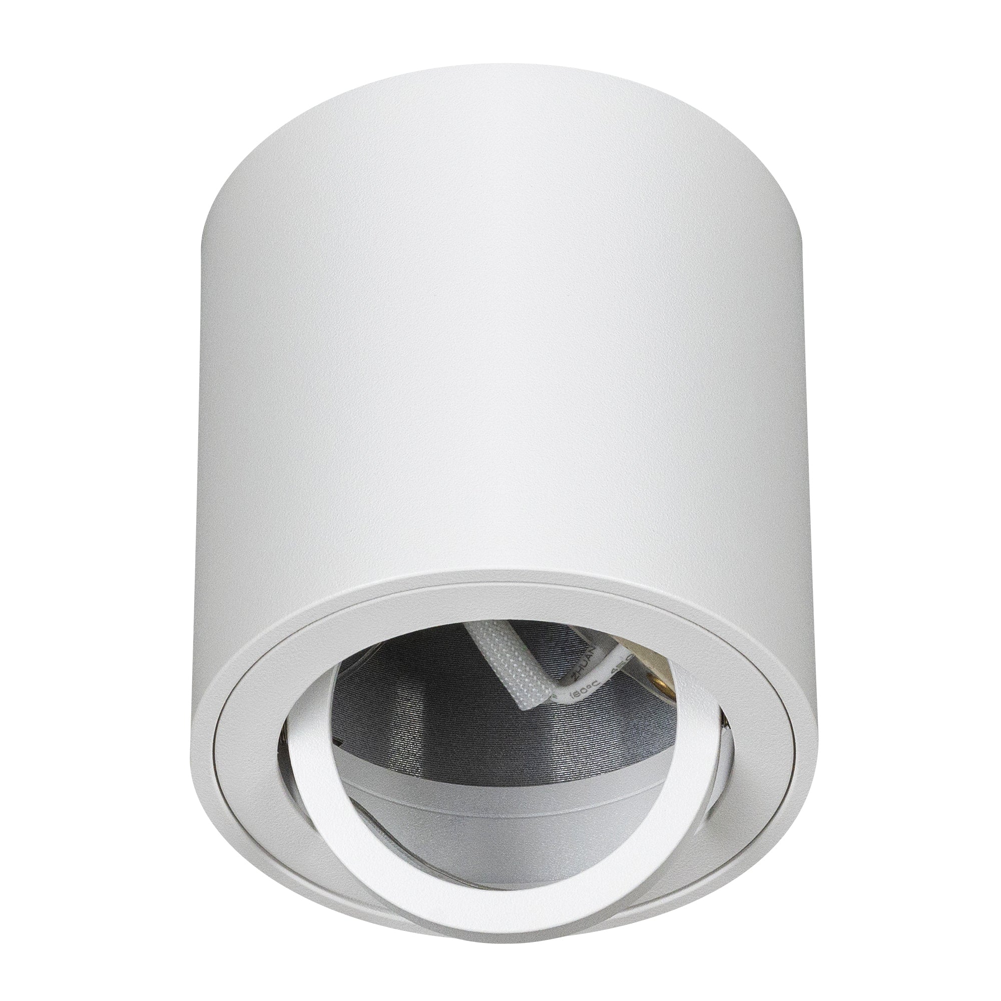 Estevez Luminaria De Sobreponer Era Cilíndrico Ø80  Aluminio Y Crista, Modelo ETC-0248