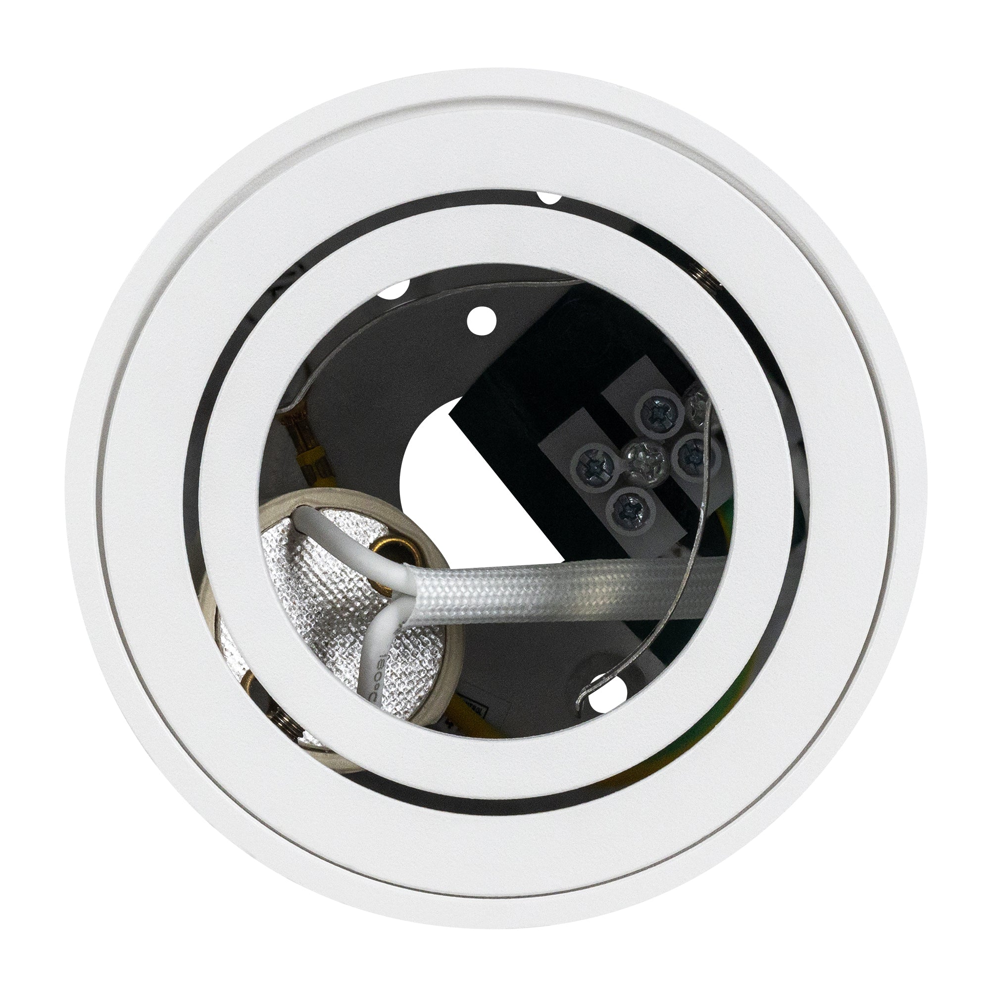 Estevez Luminaria De Sobreponer Era Cilíndrico Ø80  Aluminio Y Crista, Modelo ETC-0248