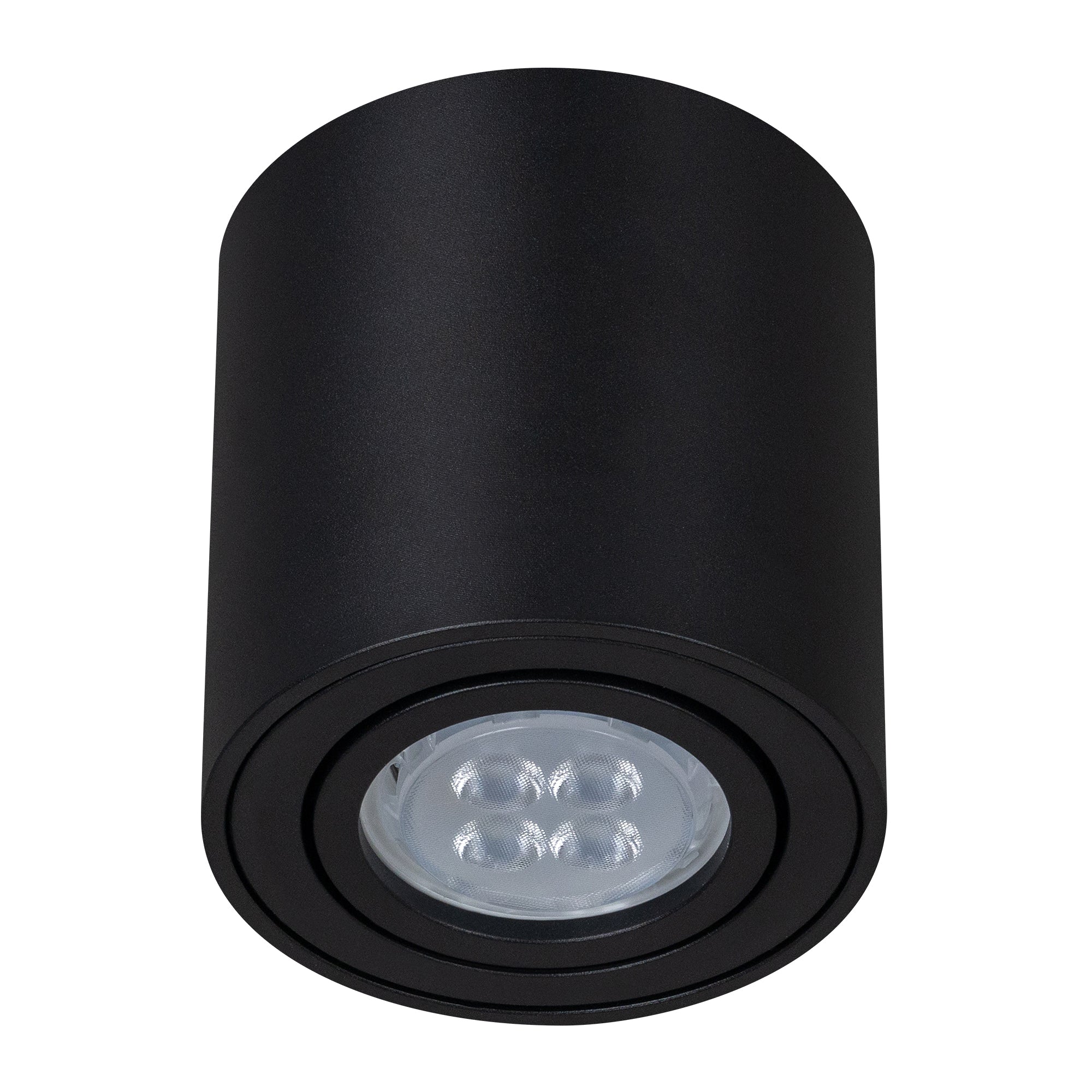 Estevez Luminaria De Sobreponer Era Cilíndrico Ø80  Aluminio Y Crista, Modelo ETC-0248