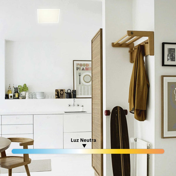 Estevez Pack de 2 Lámparas LED Cuadrada Blanca, Modelo ETC-2200-BLA