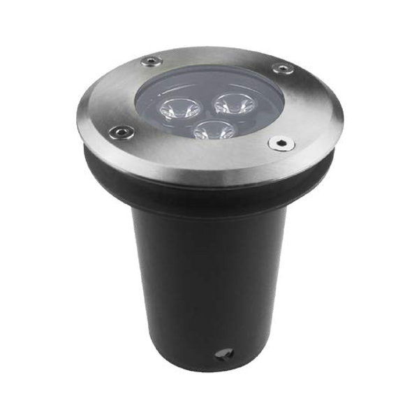 Luminario LED Empotrable Piso Estevez ETX-0128-INO - 3W 3000K, Acero Inoxidable, IP67- luzdeco