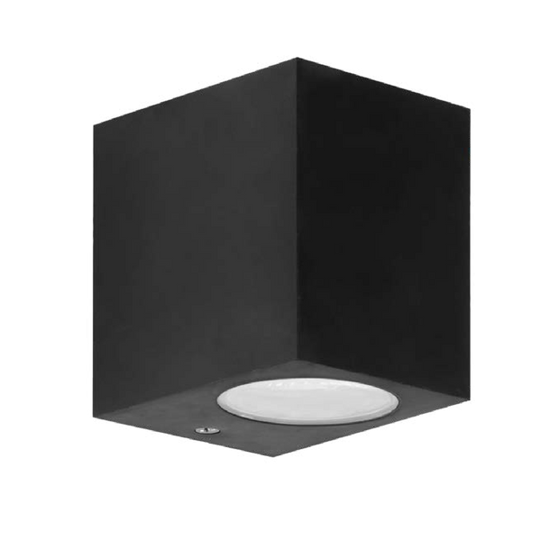 Luminario Estevez Negro 8W para Sobreponer en Muro Exterior | Apto Zona Salina | Modelo ETX-0140-NEG - Luzdeco
