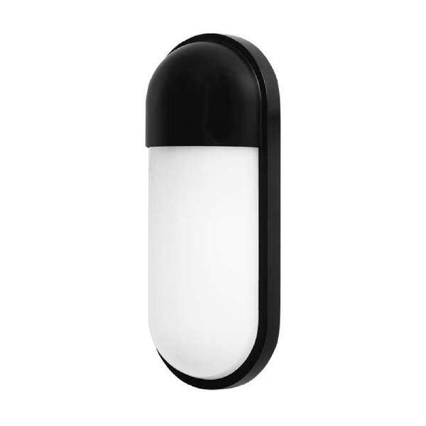 Luminario LED Estevez Negro 15W para Sobreponer en Muro Exterior | Incluye Marcos Blanco y Negro | Modelo ETX-0197-NEG - Luzdeco