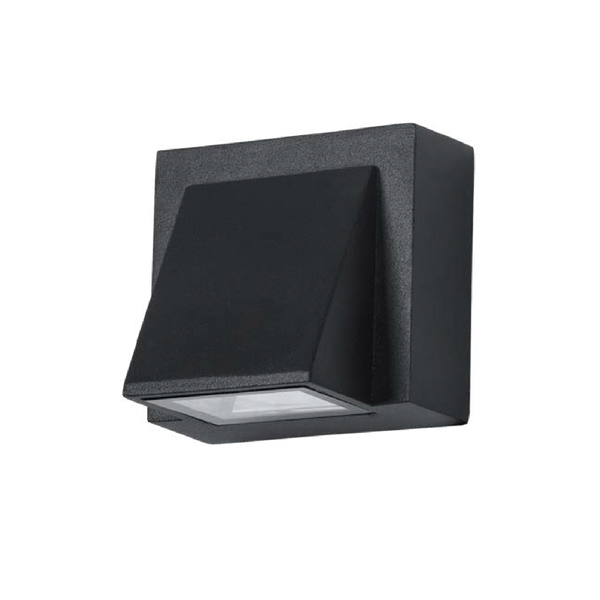 Luminario LED Estevez Negro 5.6W 3000K para Sobreponer en Muro Exterior | Modelo ETX-0395-NEG - Luzdeco