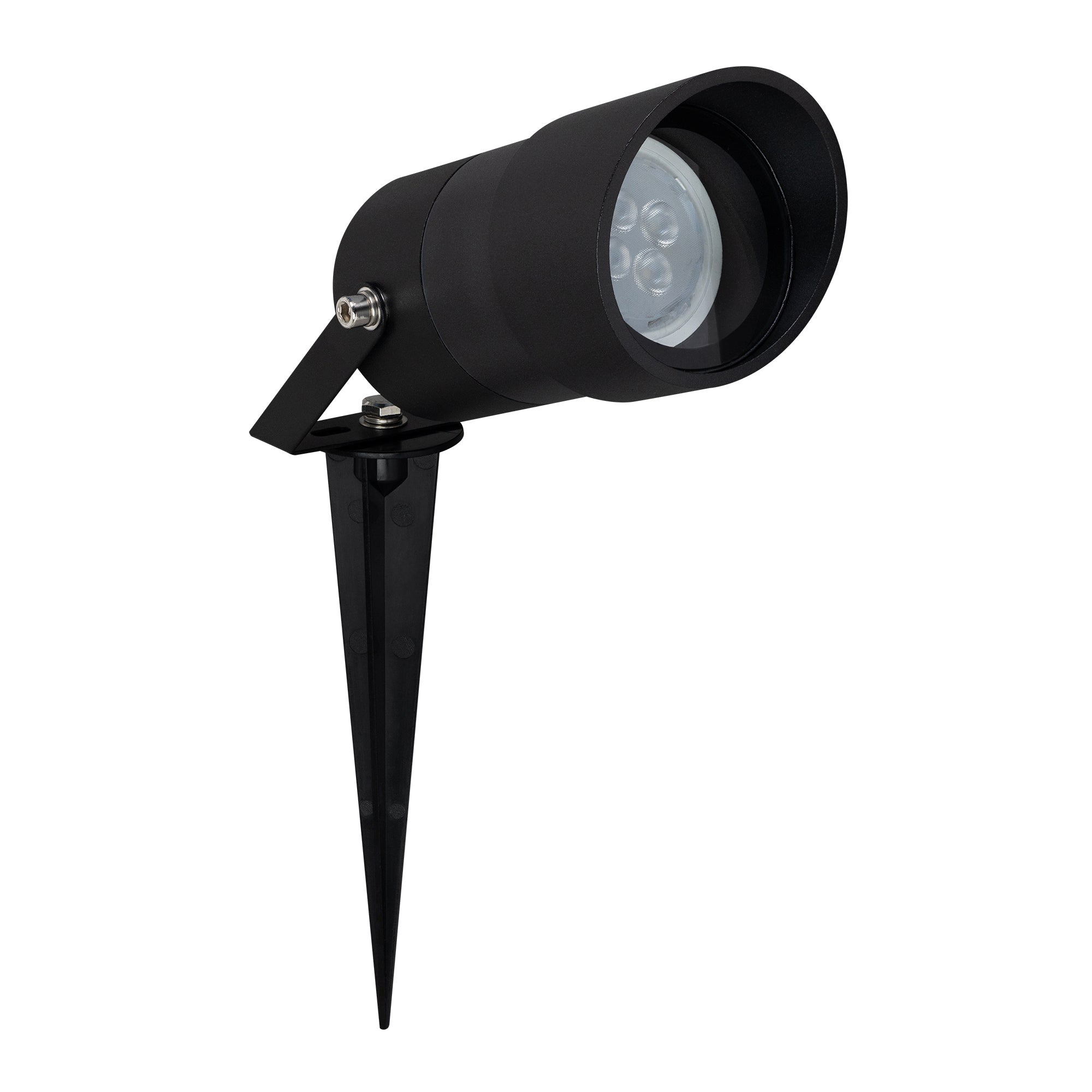 Estevez Luminaria LED de exterior tipo proyector GU10 IP65, Modelo ETX-0634-NEG
