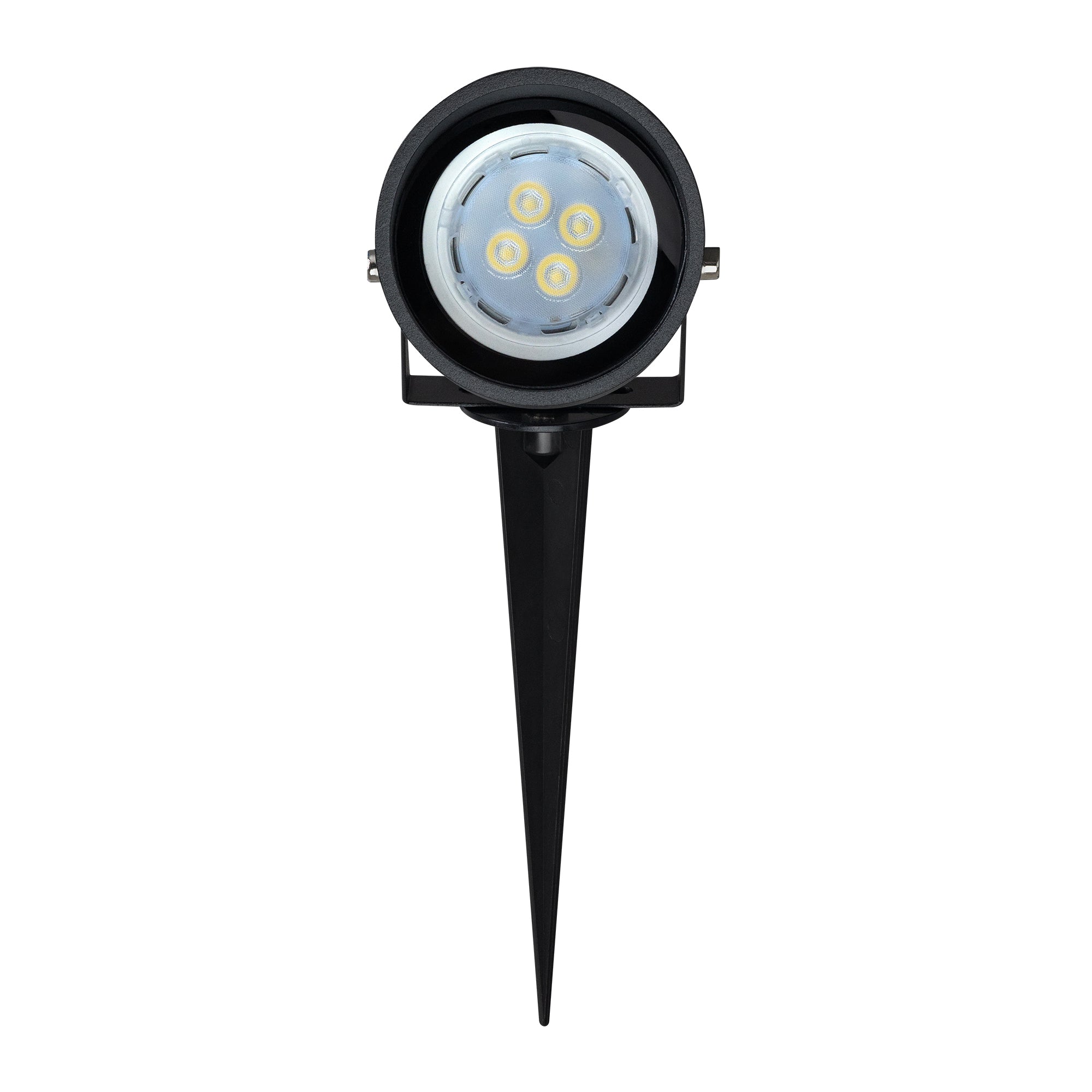 Estevez Luminaria LED de exterior tipo proyector GU10 IP65, Modelo ETX-0634-NEG