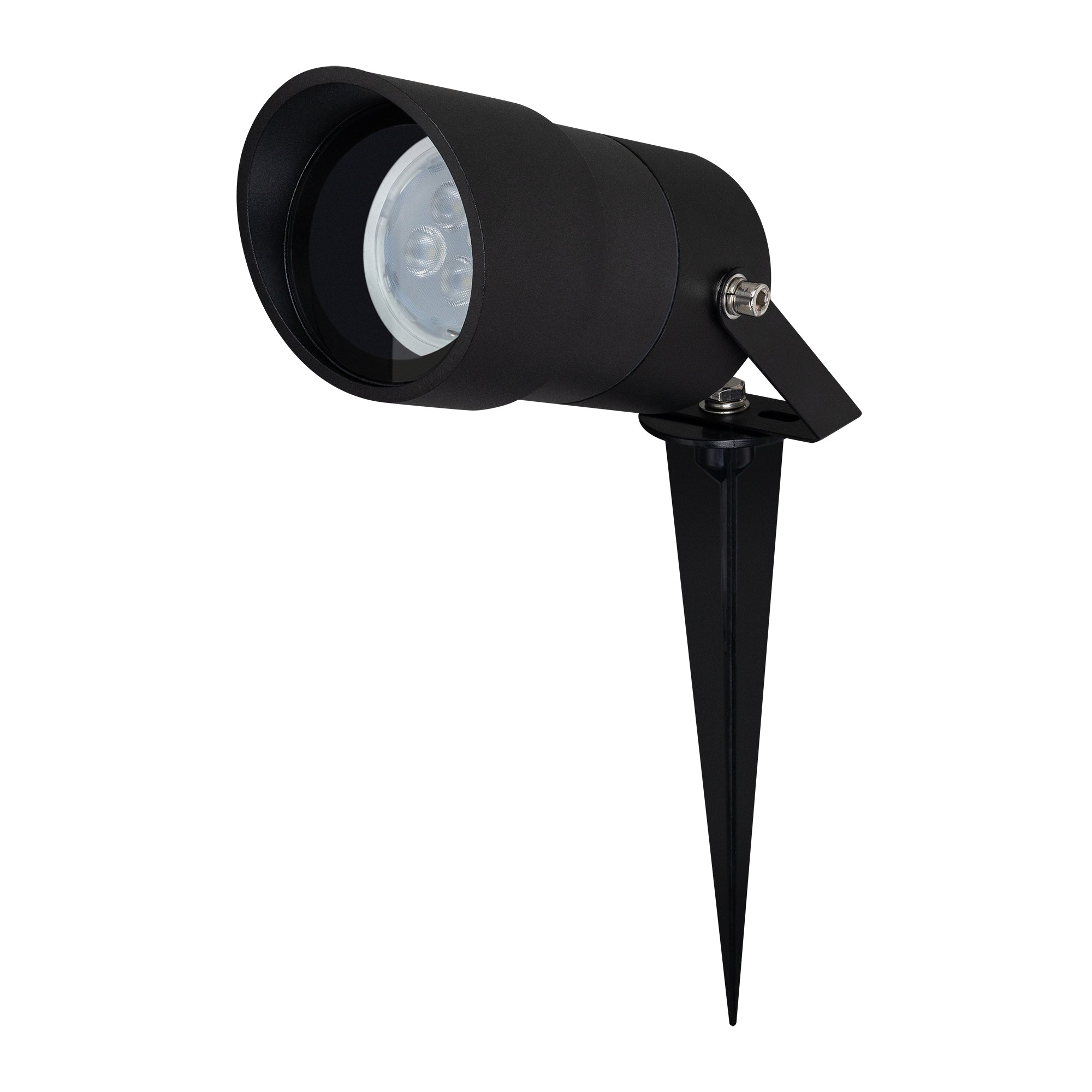 Estevez Luminaria LED de exterior tipo proyector GU10 IP65, Modelo ETX-0634-NEG